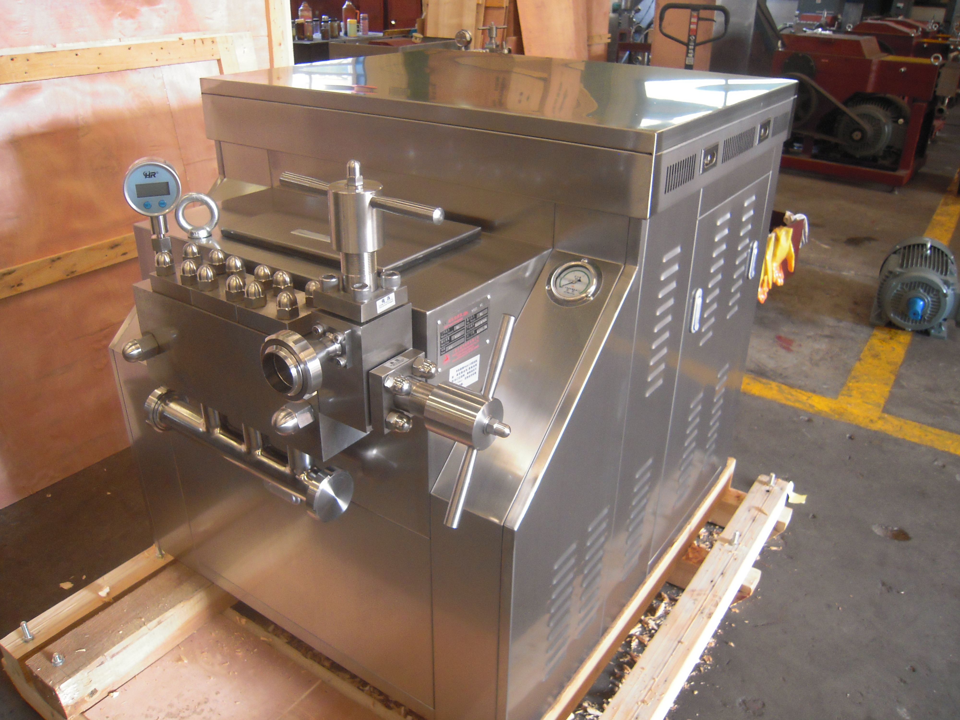 ระบบ Homogenizer Pneumatic Juice Juice ที่มีประสิทธิภาพในการตัดสูง