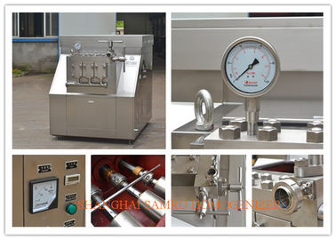 อาหารประสิทธิภาพสูง 2 ขั้น Homogenizer สําหรับแผ่นนม Pasteurizer