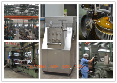 ระบบ homogenizing สองระยะ เครื่อง homogenizer นม 3 plungers