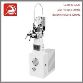 homogenizer ห้องปฏิบัติการ 60 L / H ความจุ 70 Mpa ความดันสูงสุดและการออกแบบมืออาชีพ